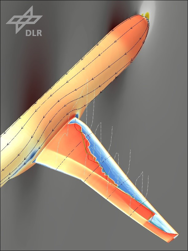 Laminar-turbulent transition on the wing of the NASA Common Research Model with Natural Laminar Flow (CRM-NLF)